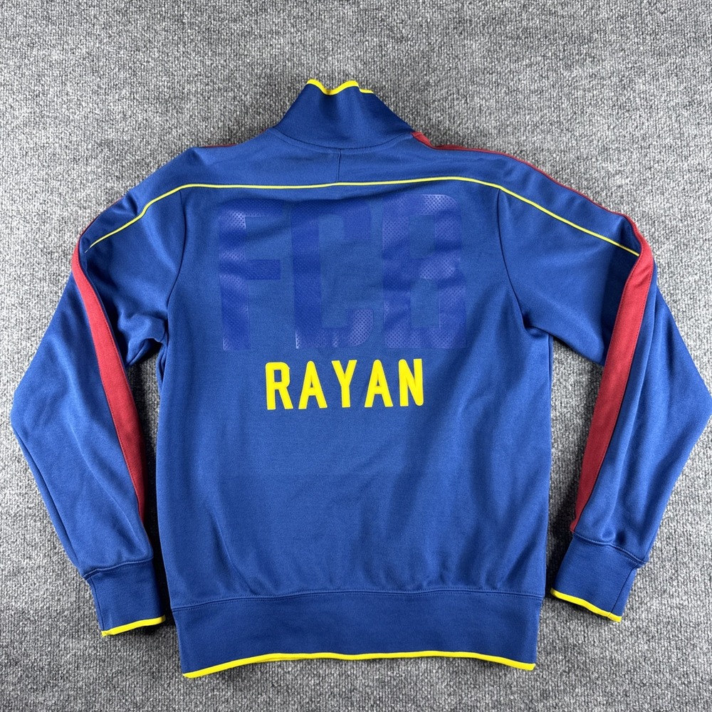 BARCELONA 2011 2012 FOOTBALL SOCCER TRACK JACKET NIKE 419901-486 N98 AUTHENTIC M